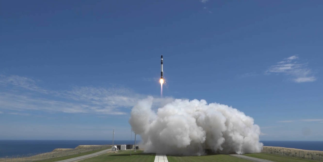 A RocketLab Electron rocket launch